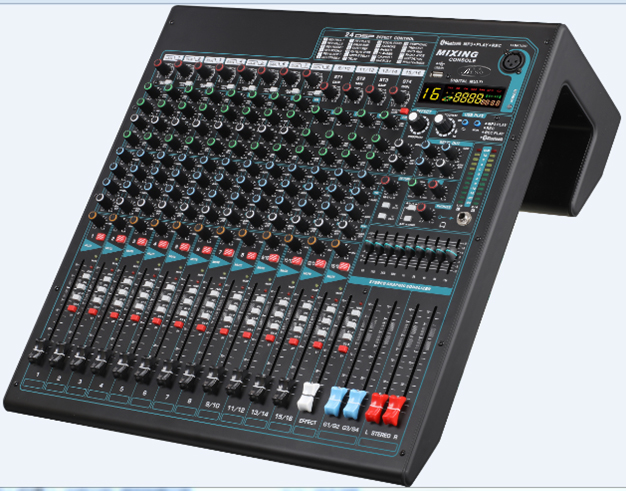 16路+24DSP效果+MP3+蓝牙+USB录音+均衡 （四编组）调音台BN-1600
